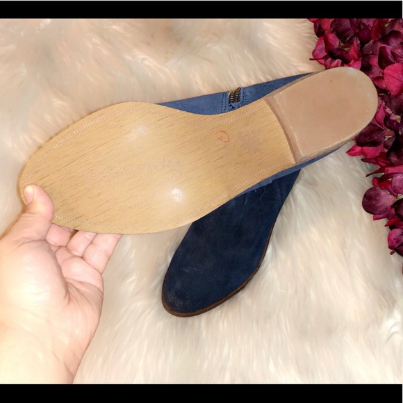 SPLENDID Blue Suede Ankle Bootie - Picture 6 of 6